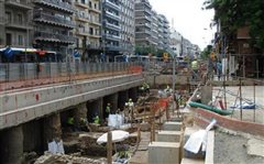 Μετρό Θεσσαλονίκης: Άρχισε η κατασκευή του σταθμού Αγίας Σοφίας