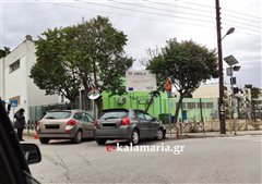 Καλαμαριά: Δύο οχήματα κόντεψαν να μπουν σε σχολείο! (φωτο)