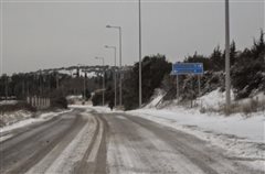 Θεσσαλονίκη: Κλειστές επαρχιακές οδοί λόγω παγετού